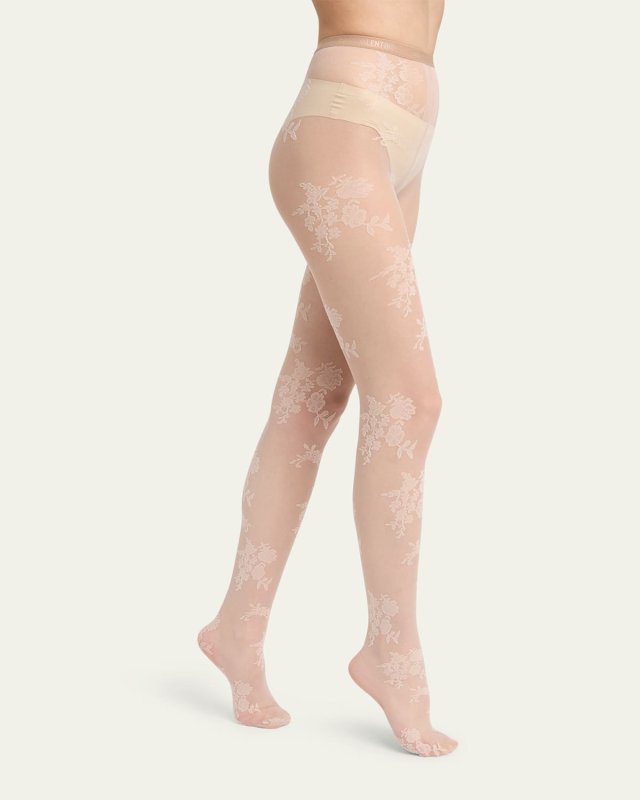 Floral Lace Tights